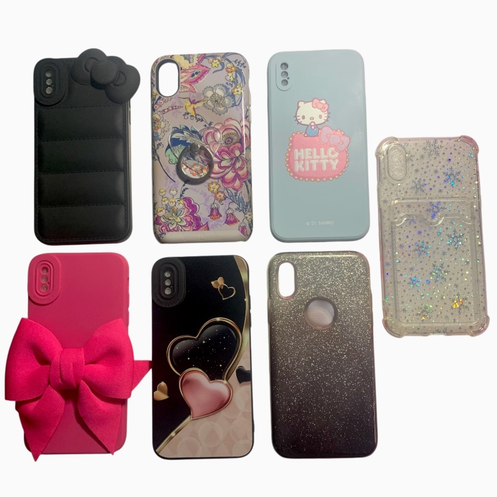 Bundle of 7 Pieces Assorted Phone Cases for IPhone XS